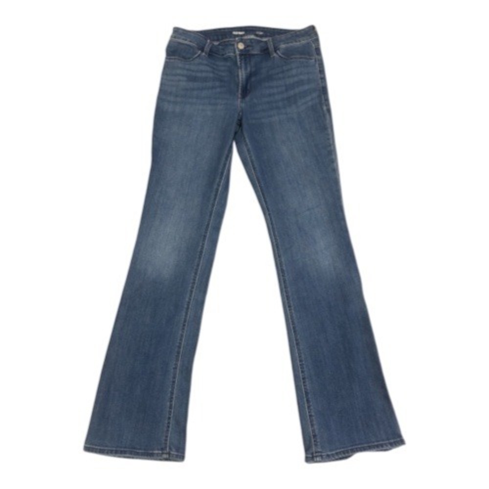 Old Navy Womens Size 8 Mid-Rise Boot Cut Jeans Medium Wash Denim Stretch